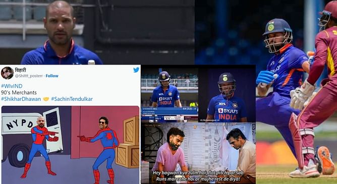 WI vs IND 2022: Top 10 funny memes after Team India set a target of 309 runs in 1st ODI