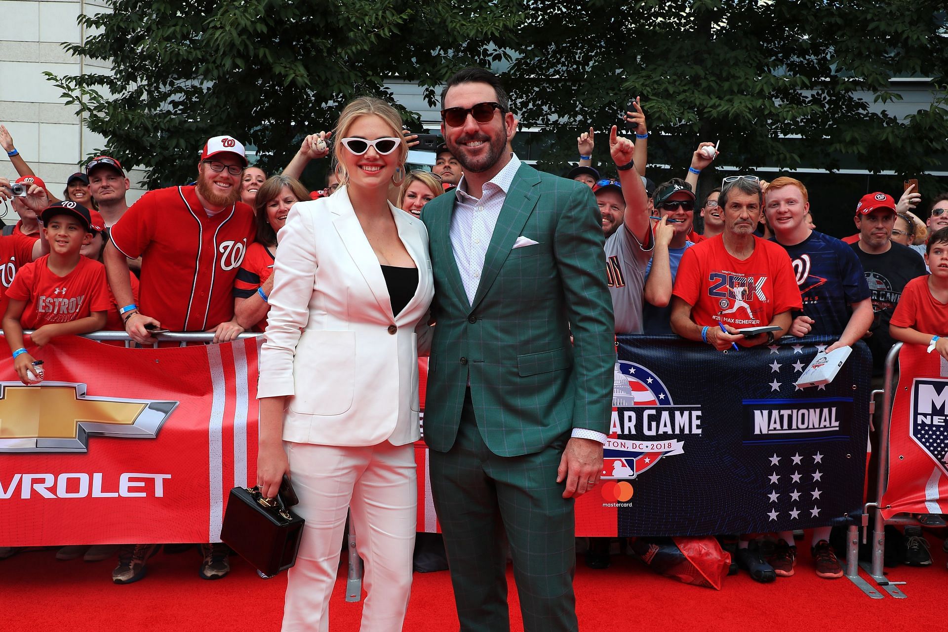 Kate Upton, Justin Verlander and Daughter at MLB All-Star Red Carpet – WWD