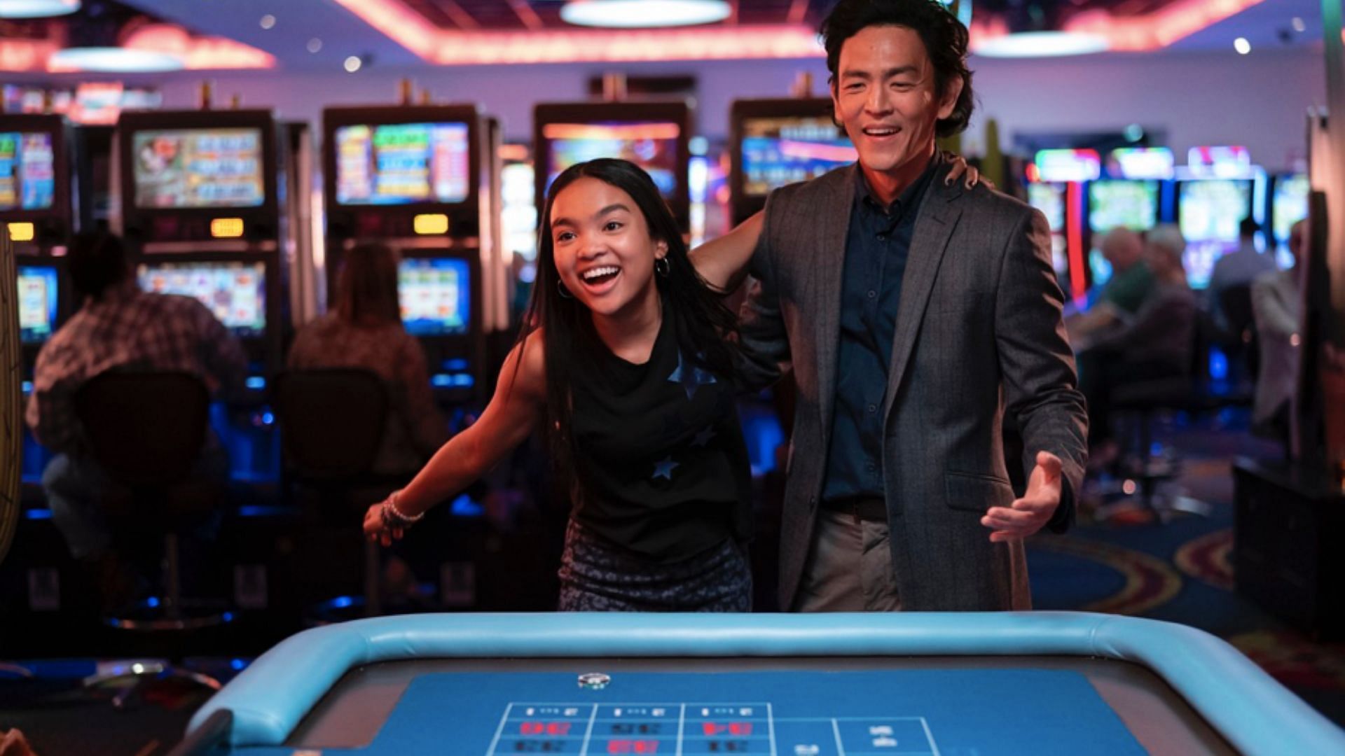 Mia Isaac and John Cho in Don&rsquo;t Make Me Go (Image via Rotten Tomatoes)