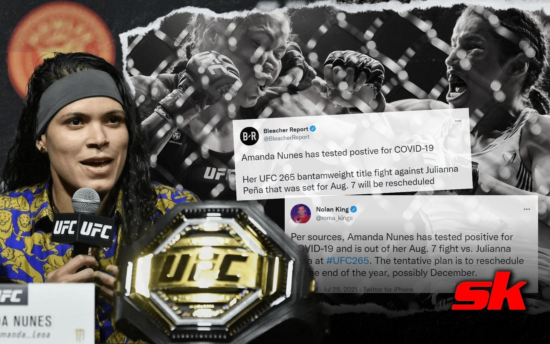 Amanda Nunes [image credits: @BleacherReport and @mma_kings /Twitter]