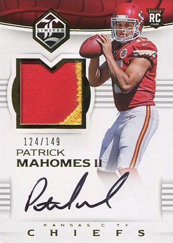 PATRICK MAHOMES RC AUTO /99 | 2017 National Treasures RPA | BGS 8.5 AUTO 10