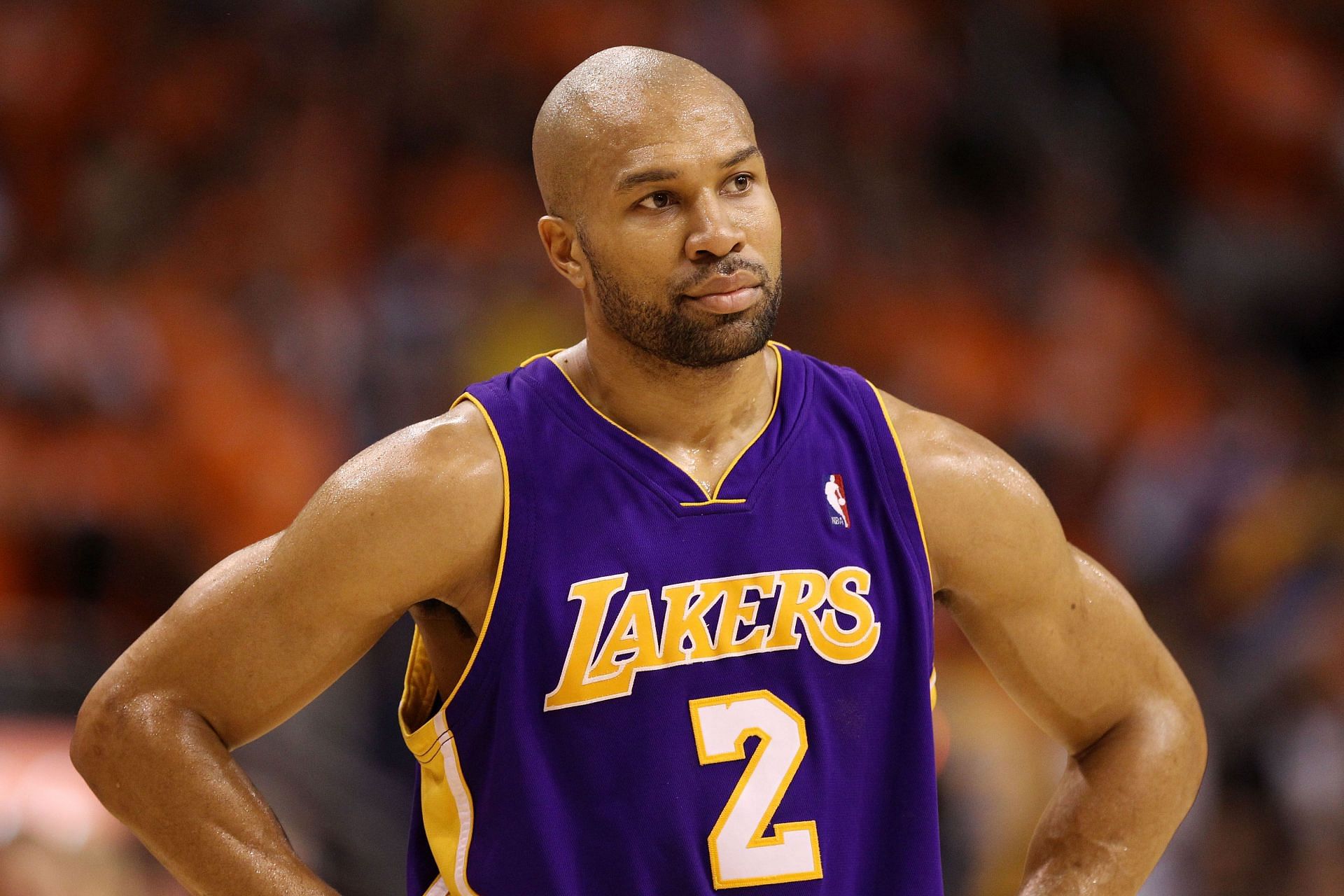 Derek Fisher won five championships with the LA Lakers (Image via Getty Images)