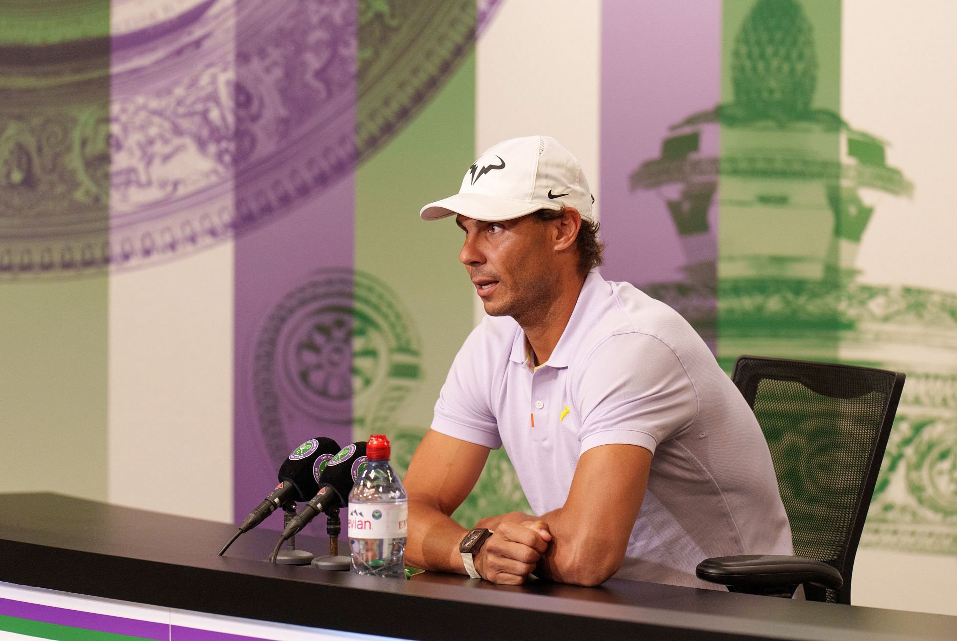 Rafael Nadal was forced to withdraw from SW19 following an abdominal tear