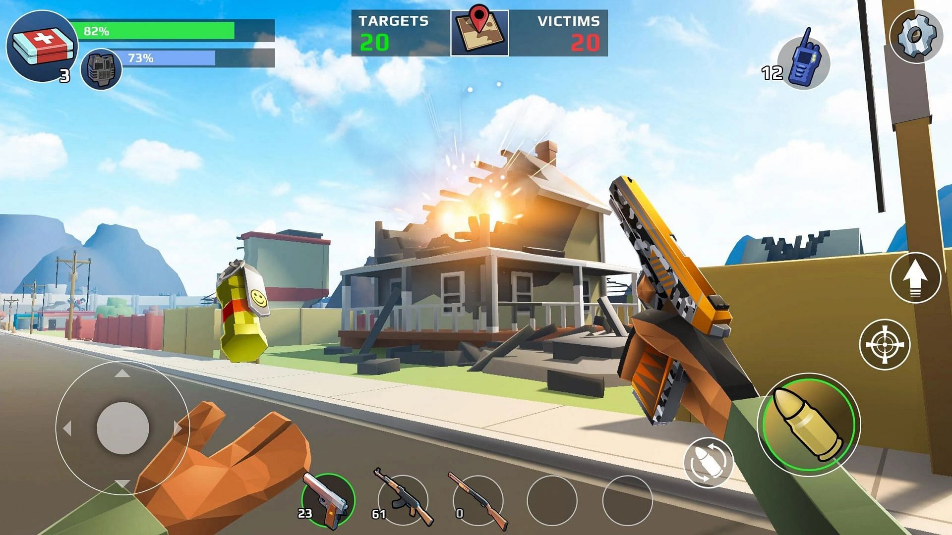 Battle Royale: FPS Shooter has pleasant graphics (Image via Azur Interactive Games)