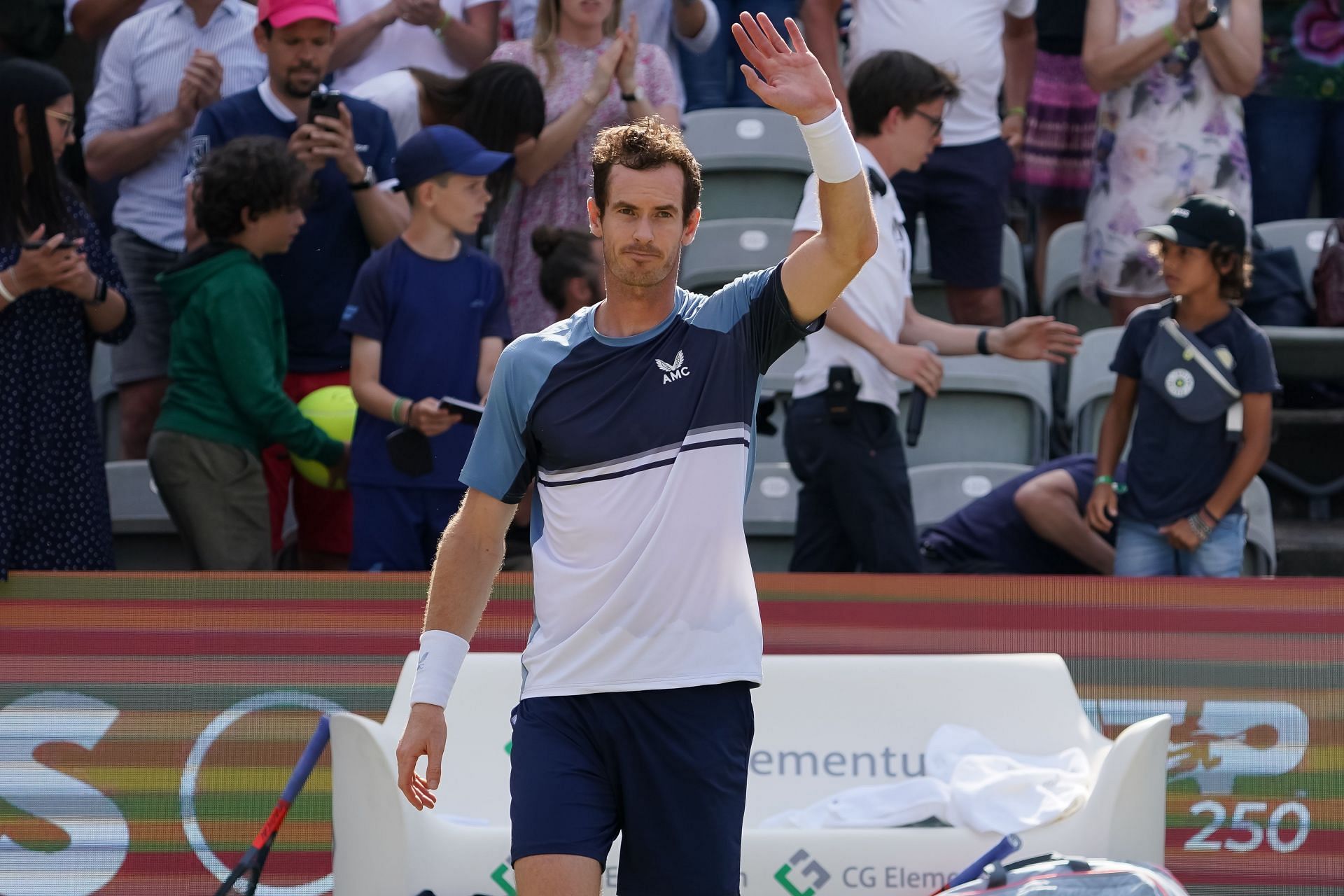 Andy Murray is making his third appearance at the Hall of Fame Open