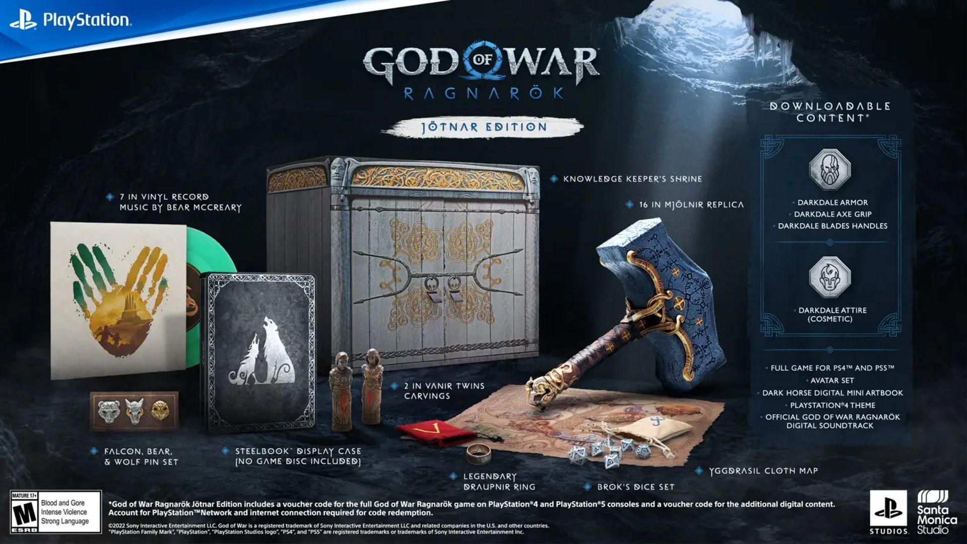 The Jotnar Edition with all its contents (Image via PlayStation)