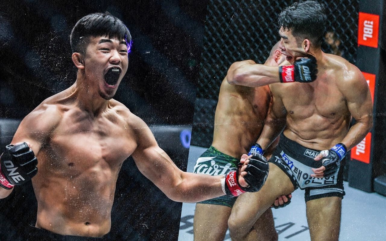 Christian Lee (L) thinks all that Ok Rae Yoon (R) has is his durability. | [Photos: ONE Championship]