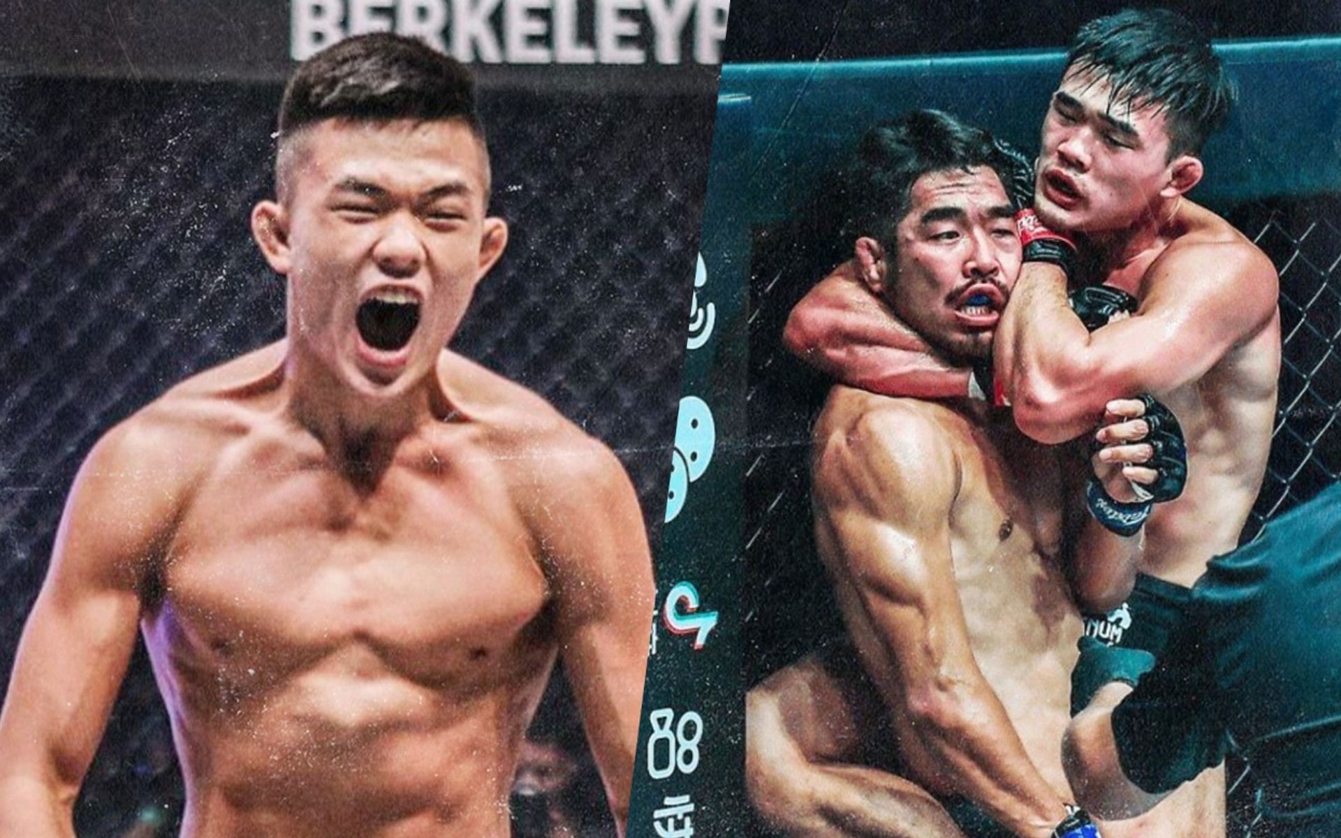 (left) Christian &#039;The Warrior&#039; Lee with (right) Ok Rae Yoon at ONE: Revolution [Credit: ONE Championship]