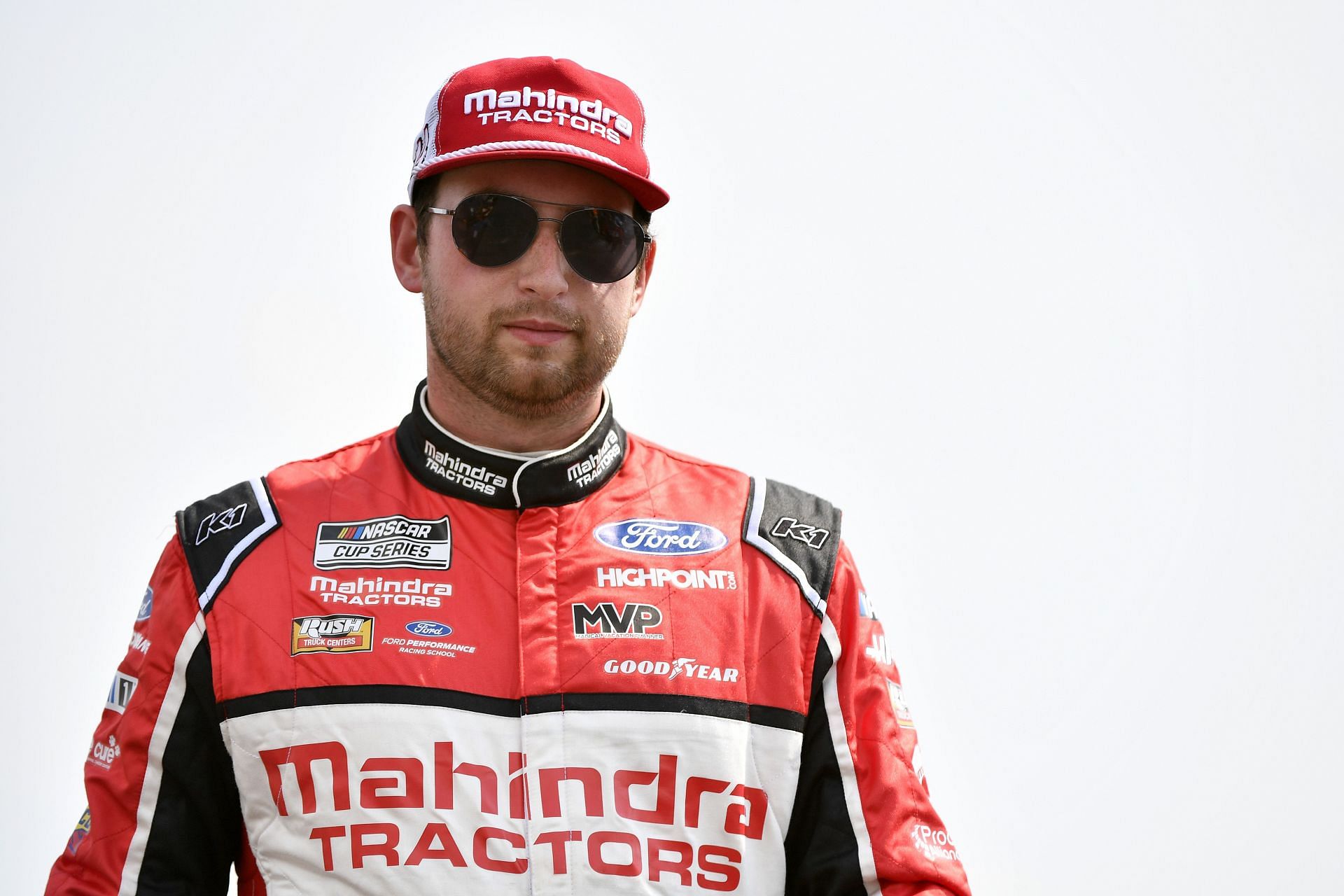 Chase Briscoe walks onstage during driver intros before the NASCAR Cup Series Ally 400 at Nashville Superspeedway (Photo by Logan Riely/Getty Images)