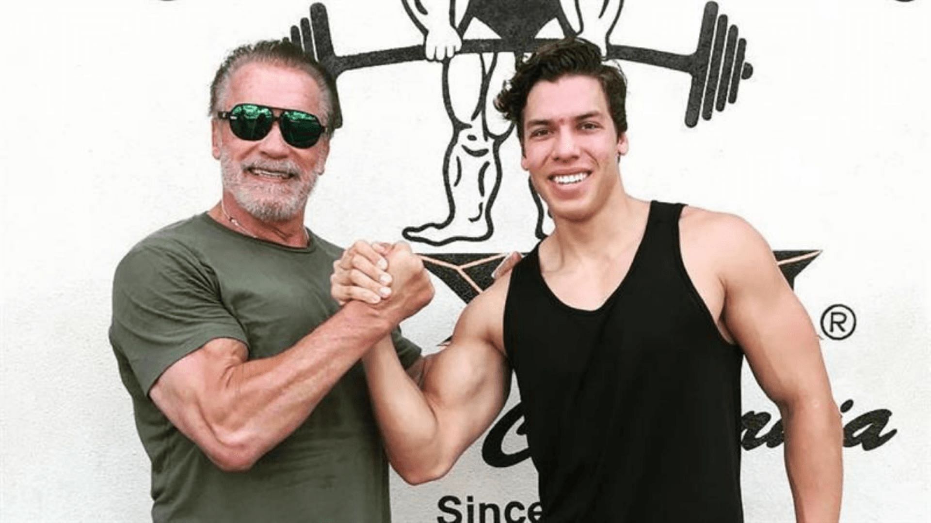 Arnold Schwarzenegger and Joseph Baena (Image via TEAM LEFTOYE )
