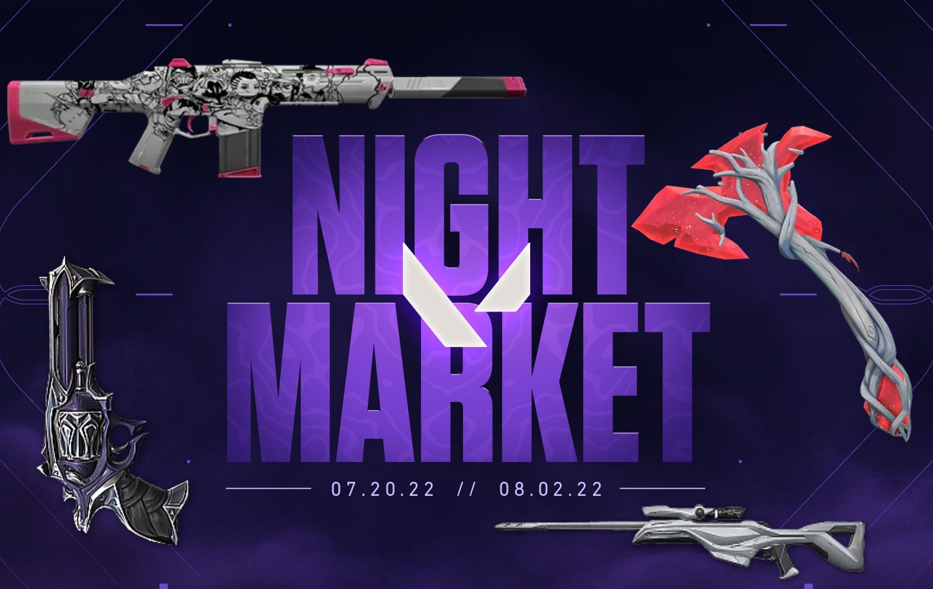 Valorant Night Market All skins in Episode 5 Act 1