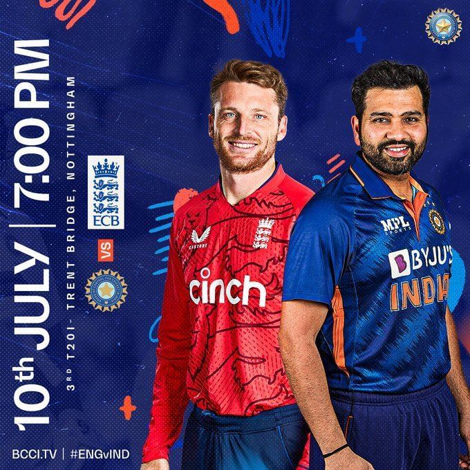 IND vs ENG 2022, 3rd T20I Today's match players list, teams & umpires