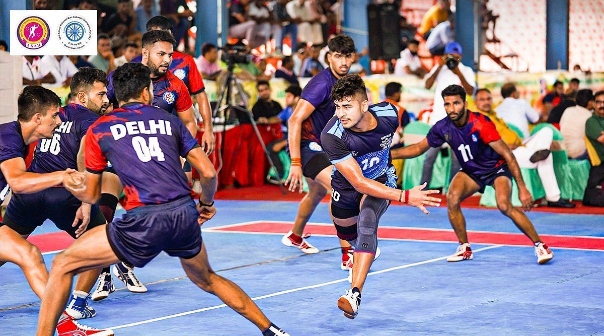 A pic from Day 3 of the 69th Men&#039;s Senior National Kabaddi Championships 2022. (PC: Pro Kabaddi Twitter)