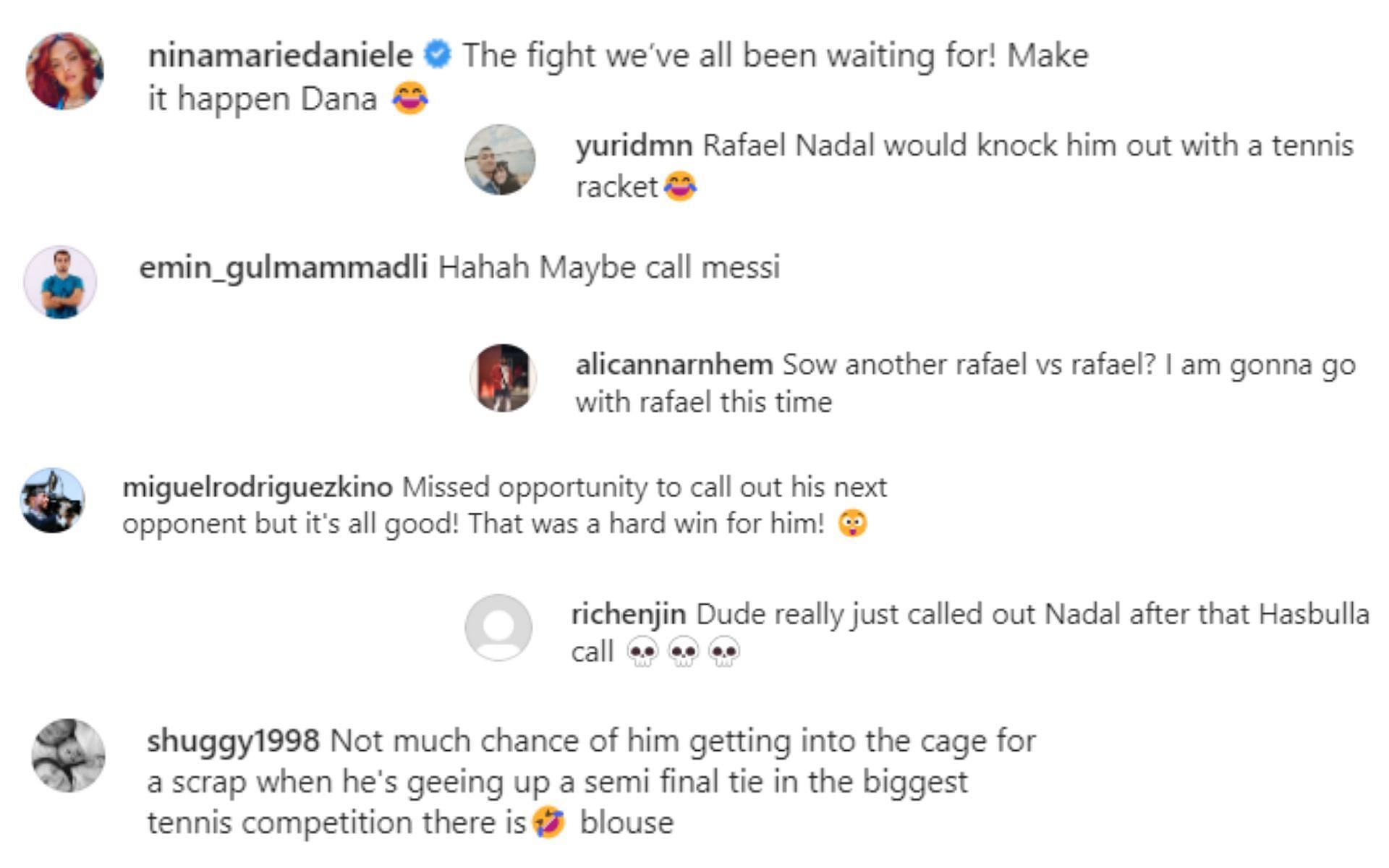 Commenters on Instagram react to Fiziev&#039;s call-out
