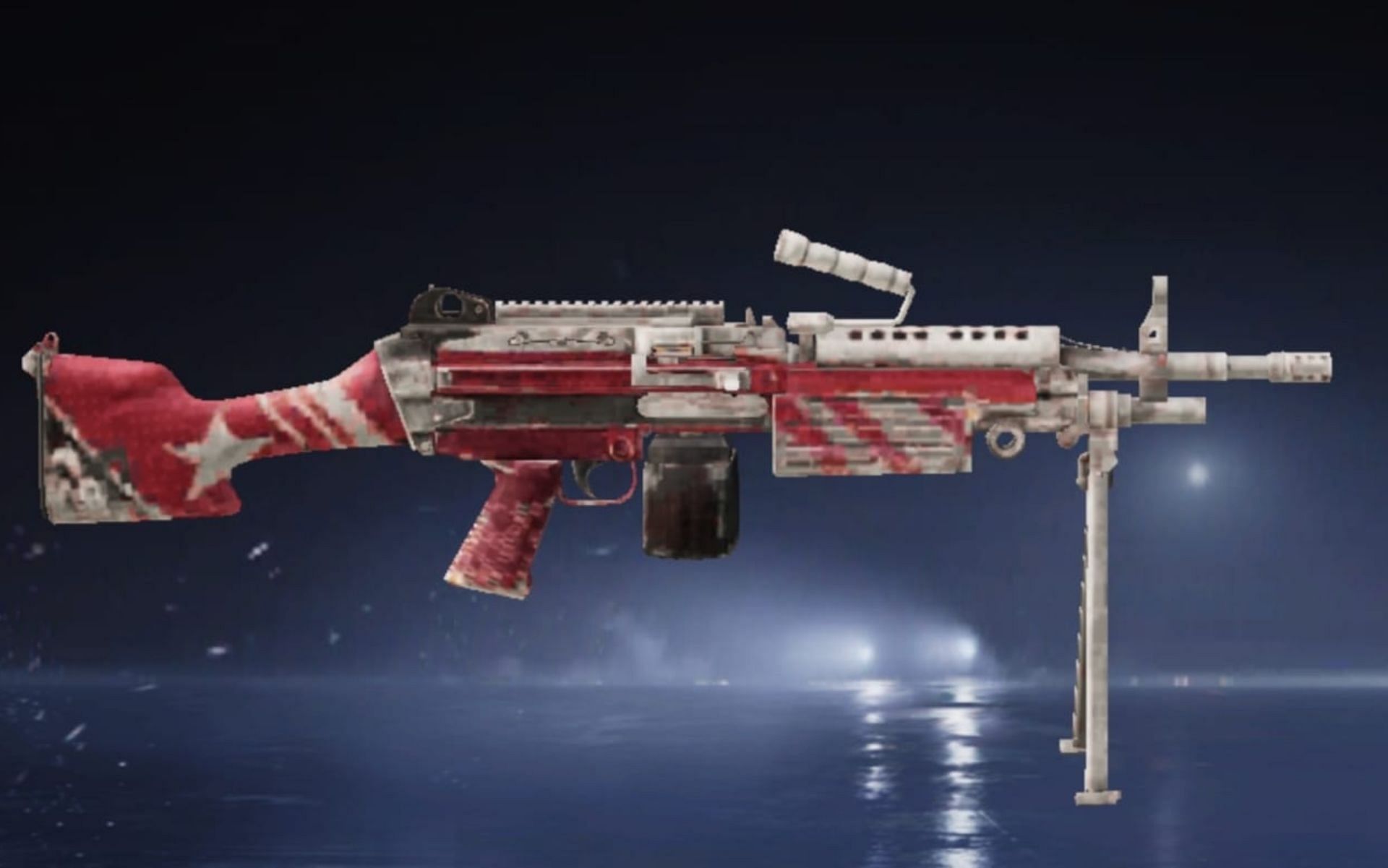 A permanent M249 skin can be obtained for free in the BGMI Anniversary Special Login event (Image via Krafton)