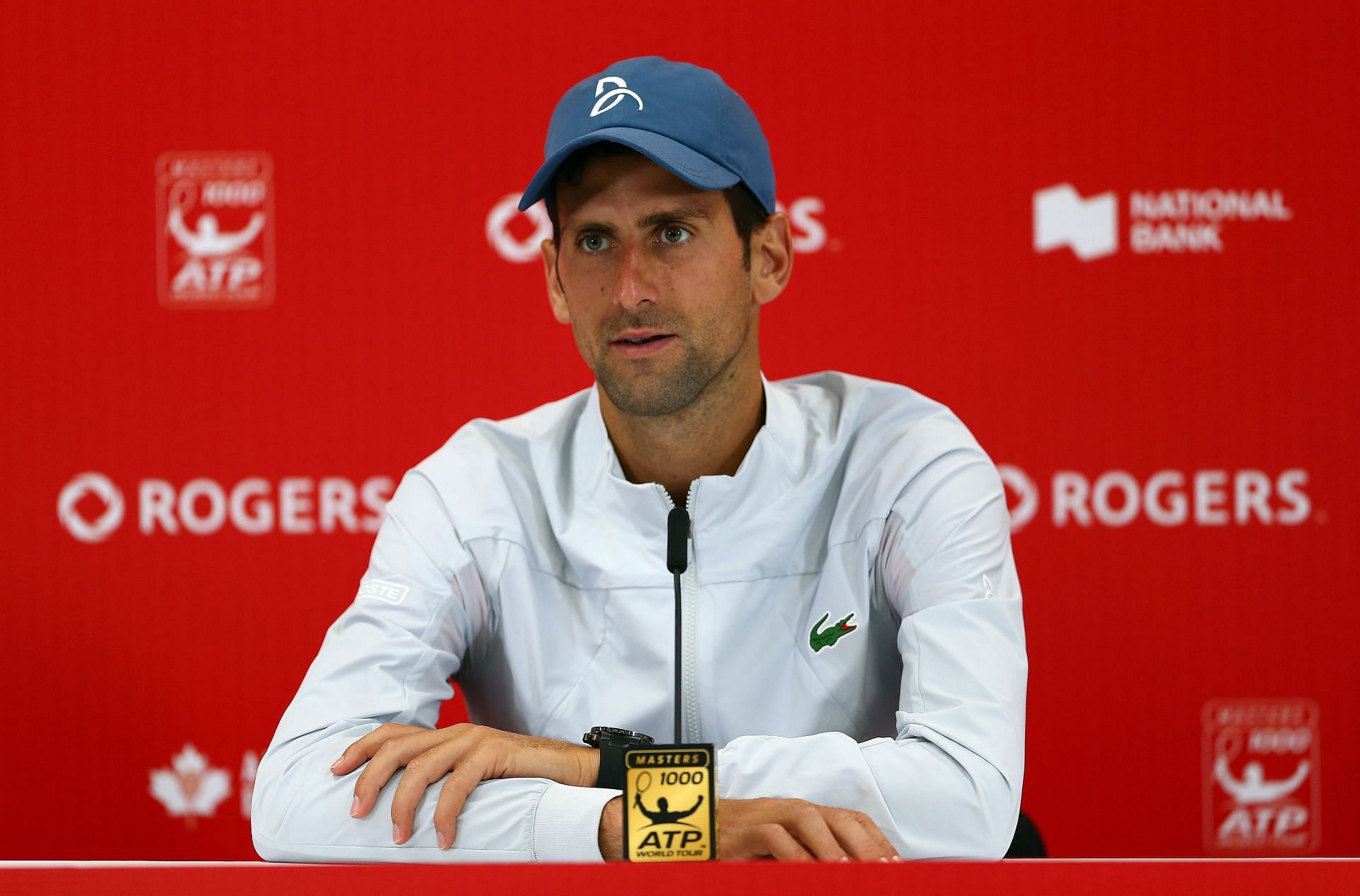 Novak Djokovic during the Rogers Cup Toronto