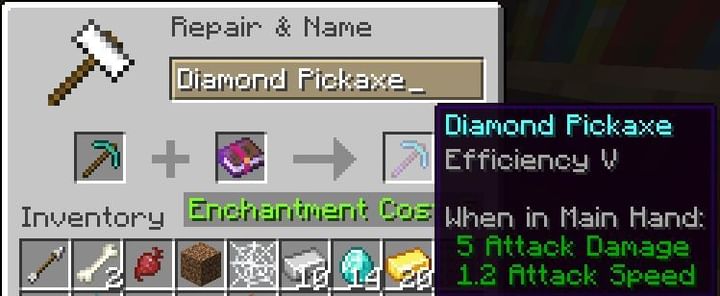 Efficiency Enchantment in Minecraft