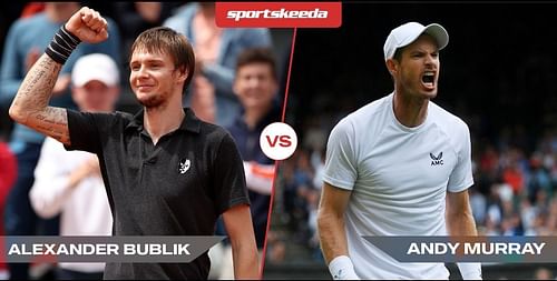 Alexander Bublik will take on Andy Murray in the quarter-finals of the Hall of Fame Open