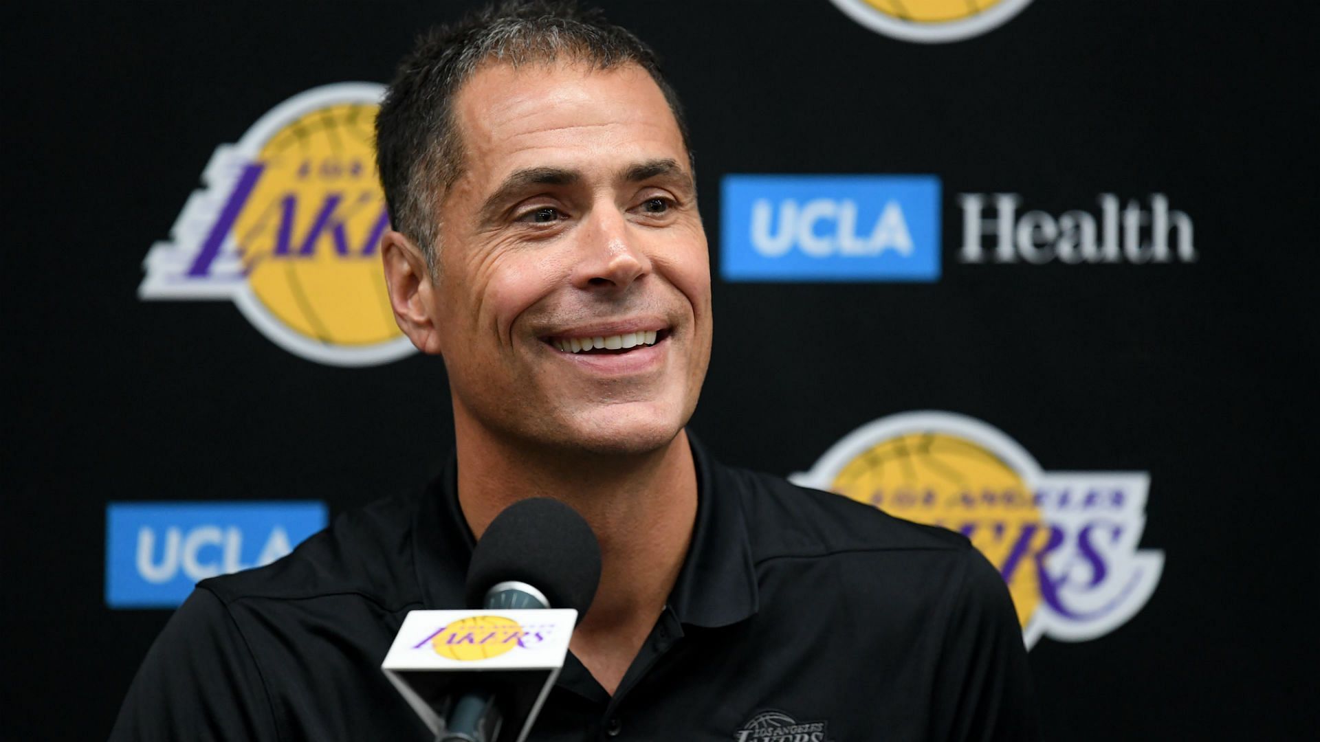 Lakers GM Rob Pelinka is looking to add more to his supporting cast. [Photo: Sporting News]