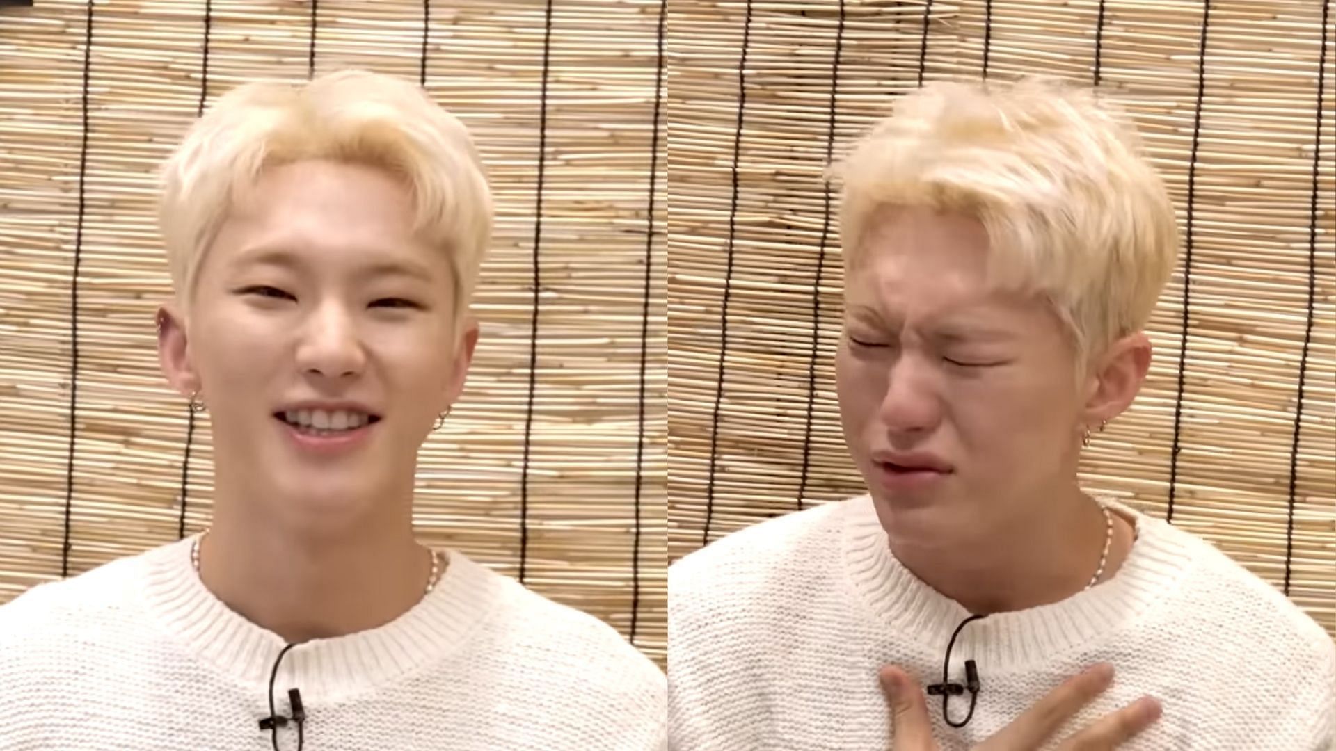 SEVENTEEN&#039;s Hoshi bares his emotions on recent talk show (Images via 차린건 쥐뿔도 없지만/YouTube)