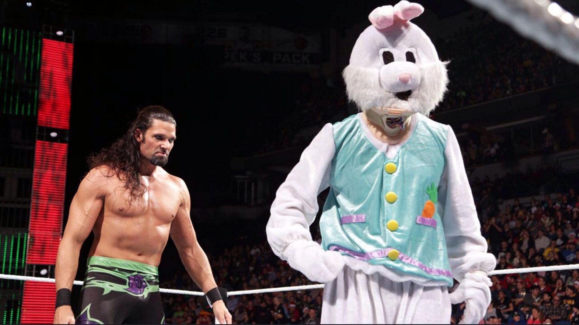 Adam Rose with The Bunny in 2014