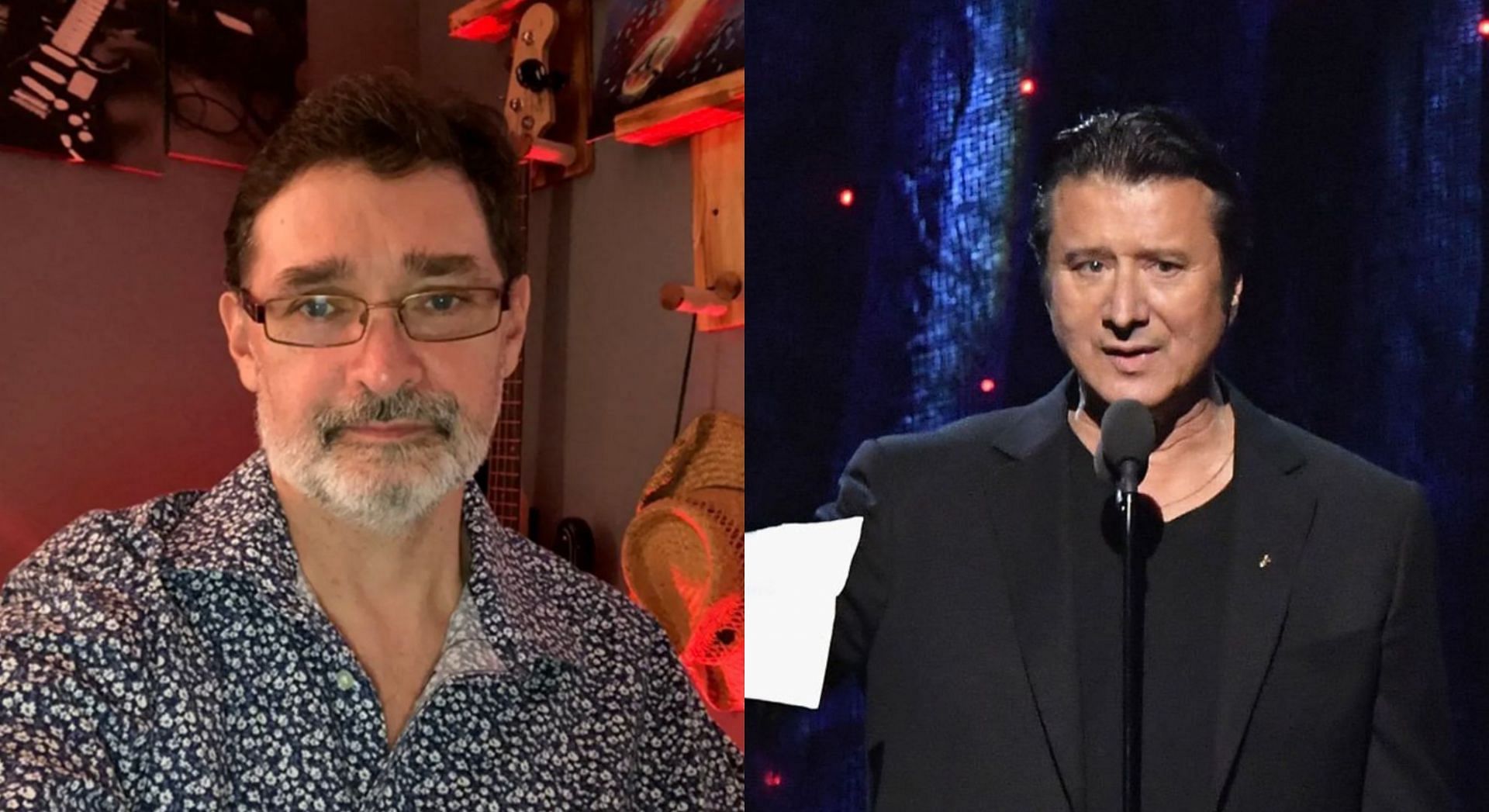 Indiana school janitor Richard Goodall recently earned praise from Steve Perry for covering Journey&#039;s Don&#039;t Stop Believin&#039; (Image via Andy Vermaut/Twitter and Getty Images)