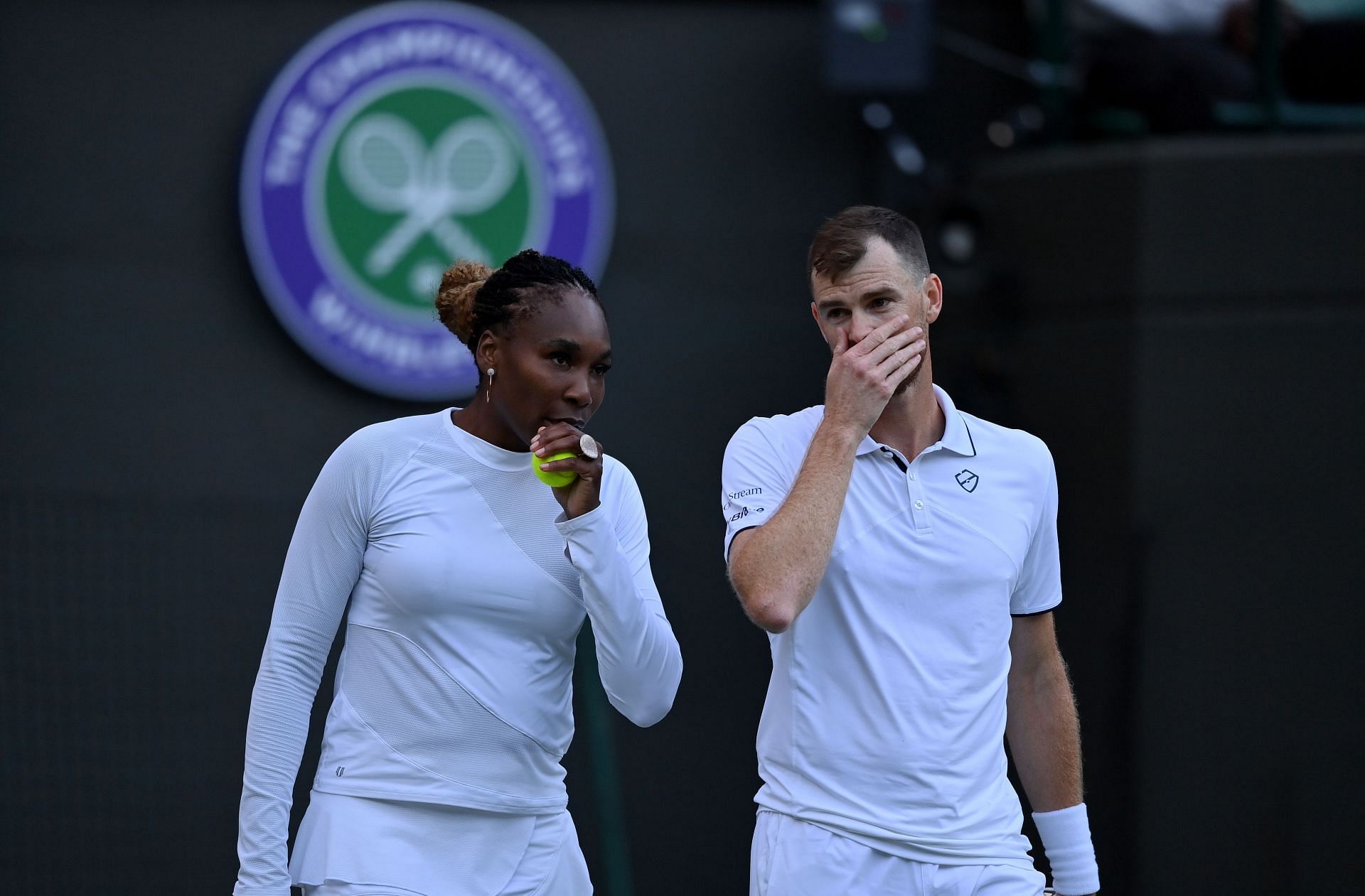 Venus Williams and Jamie Murray at the 2022 Wimbledon Championships