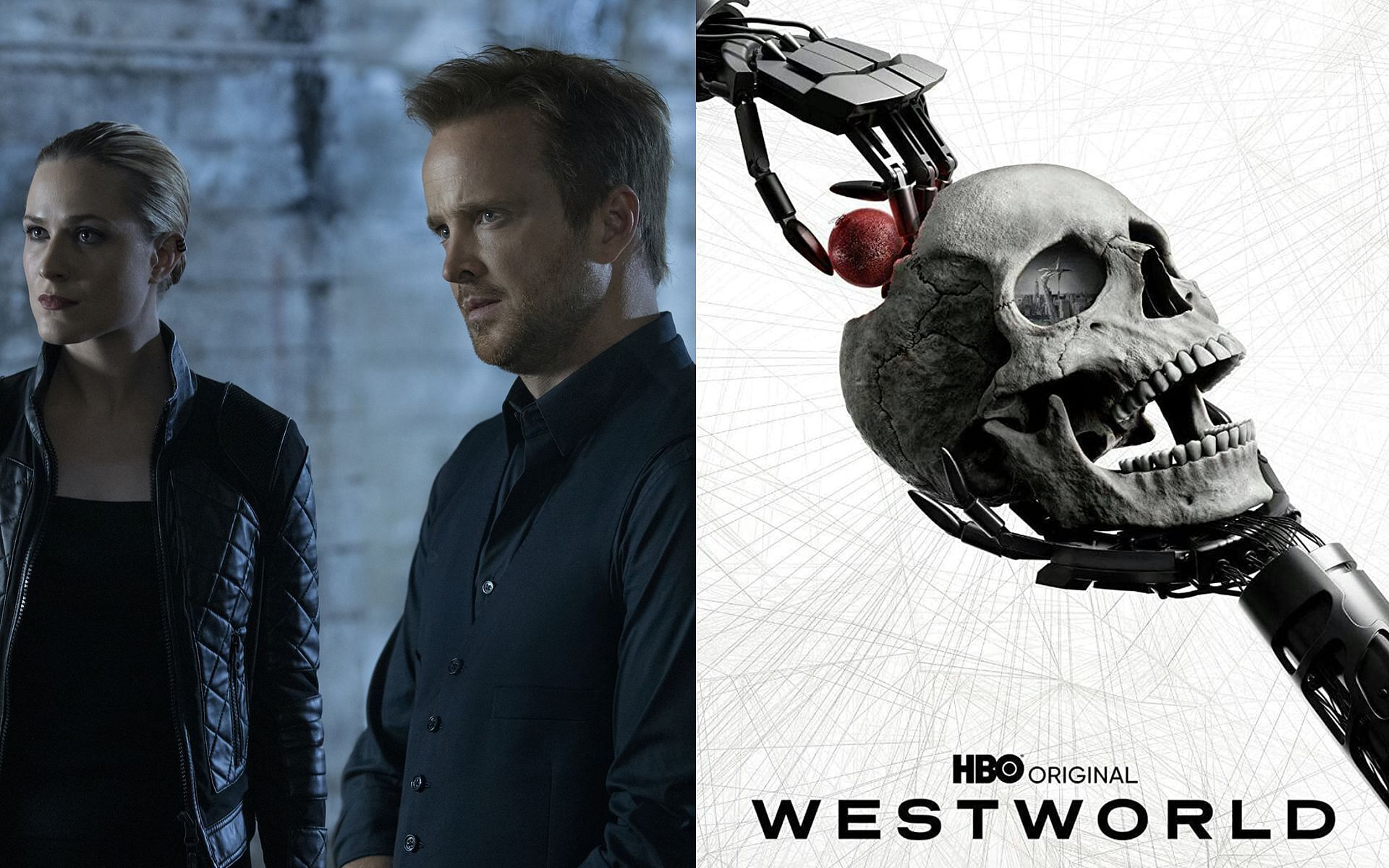 A still from Westworld and the official poster of the series (Images via IMDb)