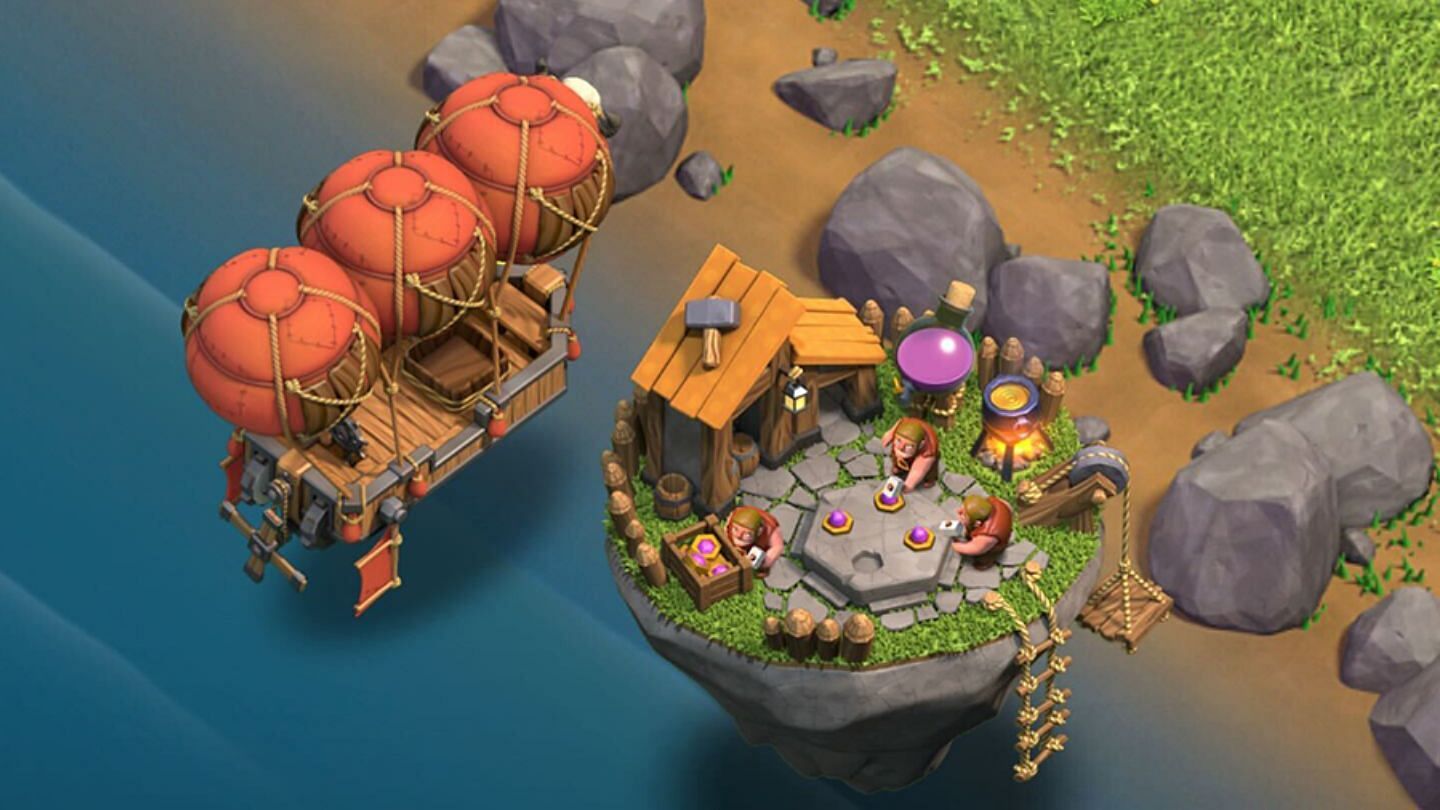 Clash of Clans Builder Boat (Image via Supercell)