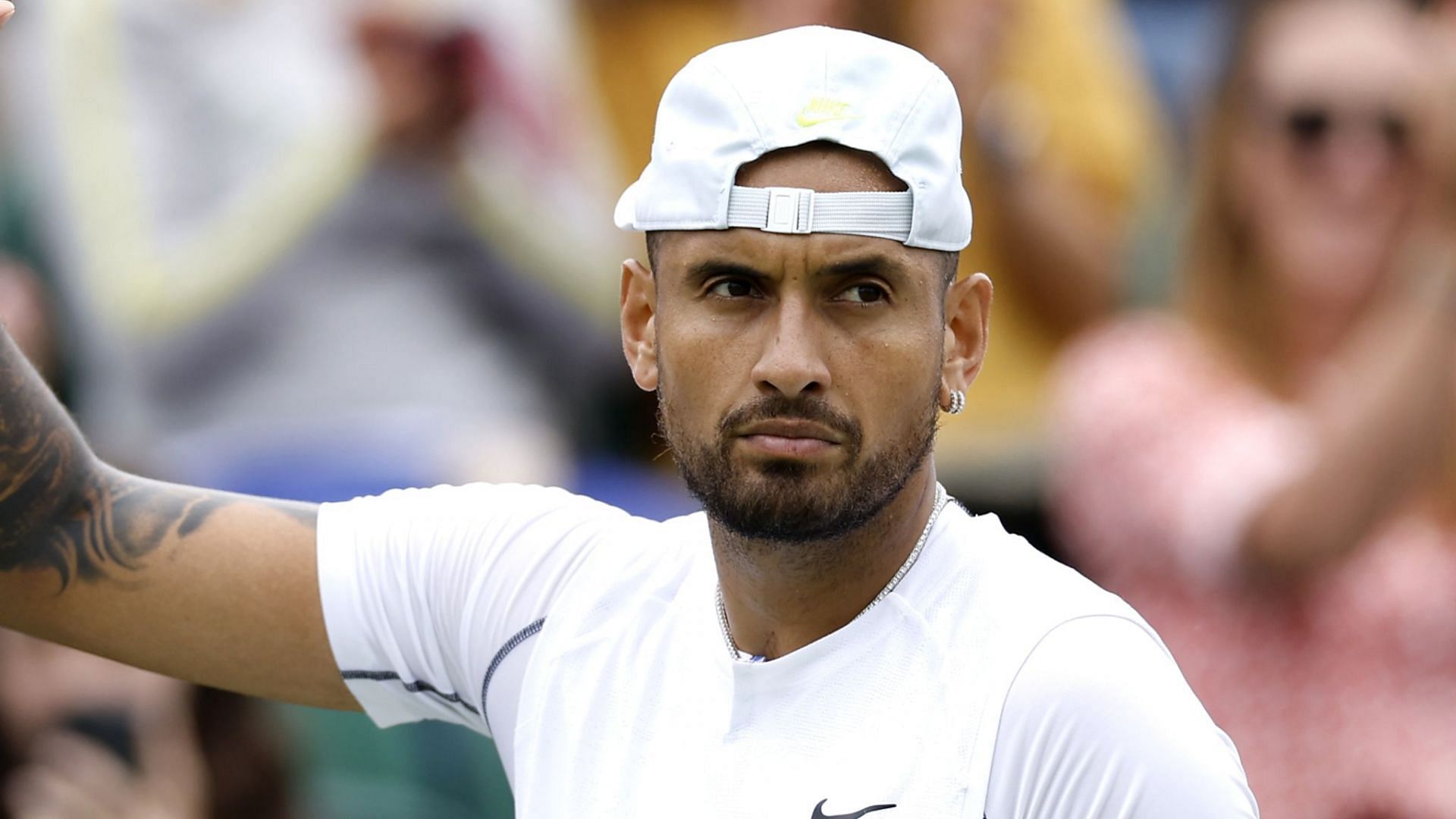 Nick Kyrgios served impeccably in the match
