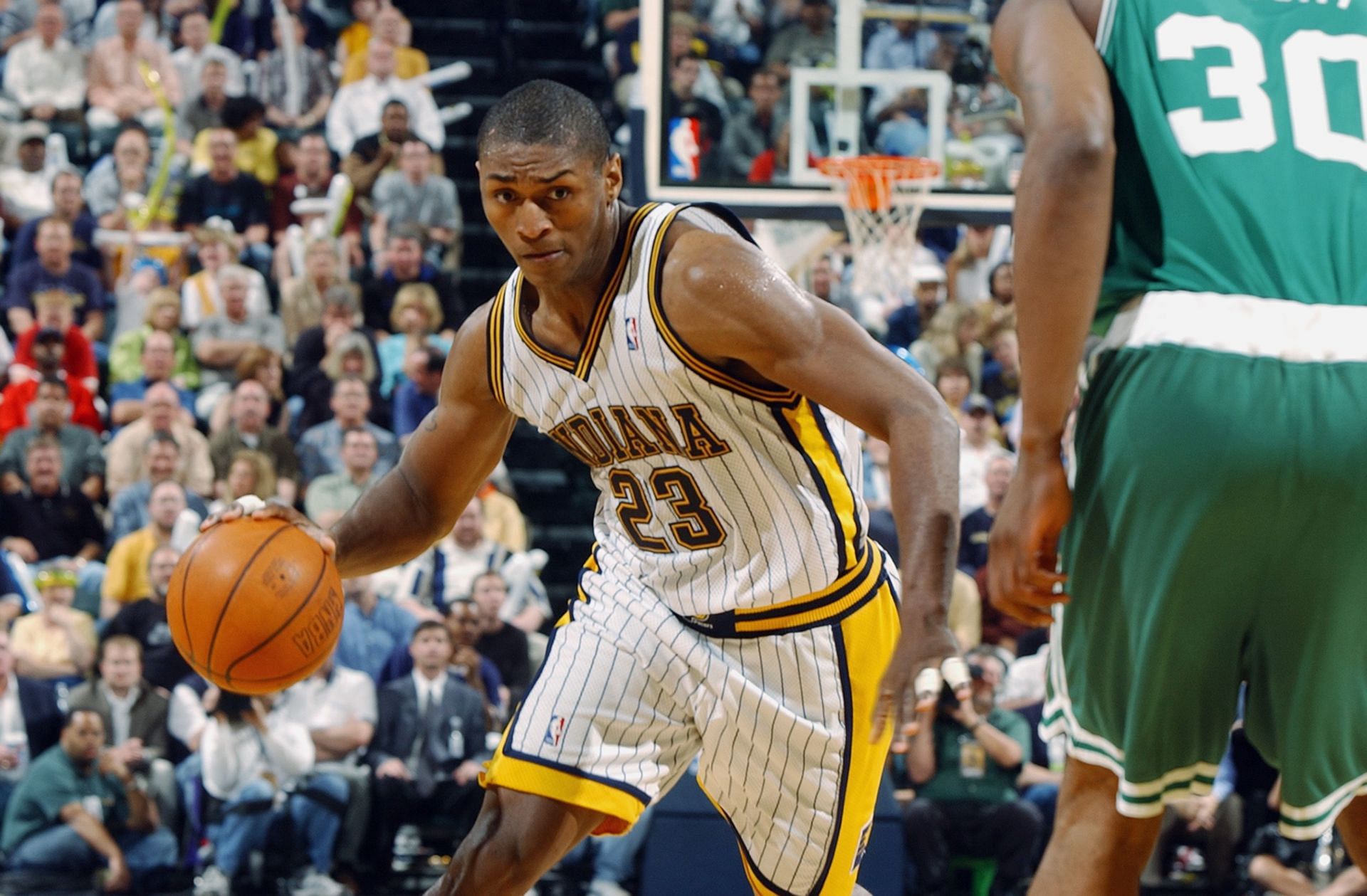 Metta World Peace when he played for Indiana Pacers