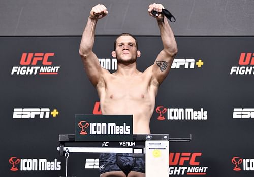 UFC welterweight Alex Morono at UFC Fight Night: Brunson vs. Till Weigh-in [Image courtesy of Getty]