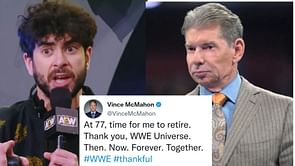 AEW President Tony Khan seemingly takes a dig at Vince Mcmahon following his WWE retirement announcement