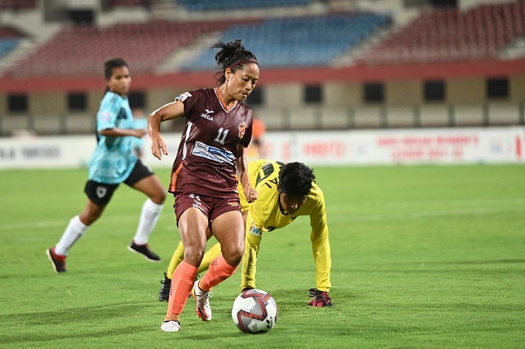 Dangmei Grace won two consecutive IWL titles with Gokulam Kerala FC. (Image Courtesy: Instagram/dangmeigrace11)