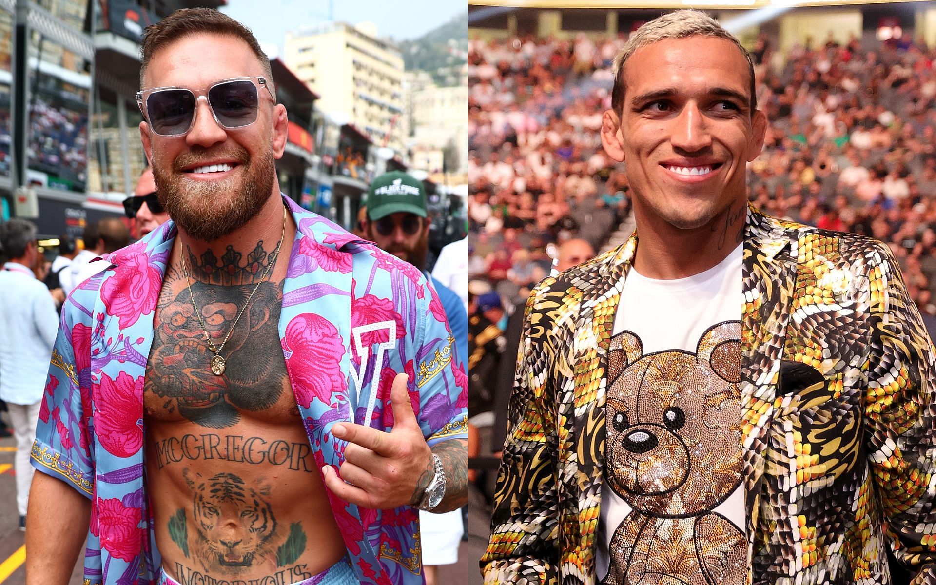 Conor McGregor (left) and Charles Oliveira (right) (Images via Getty)