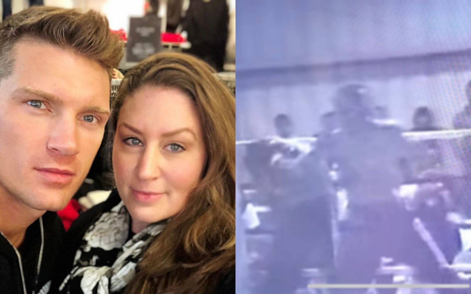 Stephen Thompson (left), his sister Lindsay (middle)(Image via Instagram @WonderBoyMMA), and an image of the video mentioned (Image via YouTube @Stephen Wonderboy Thompson)