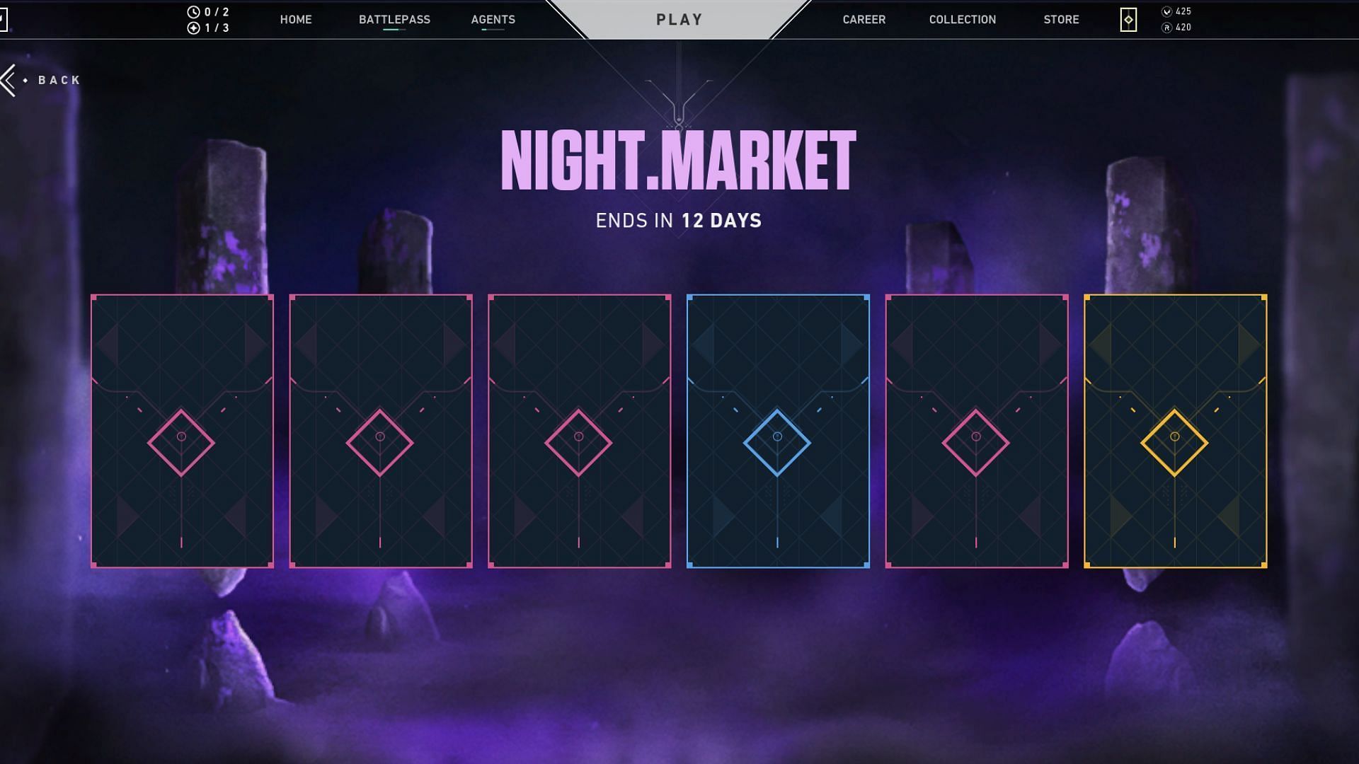 Episode 5 Act 1 Night Market event lasts for 12 days (Screengrab via Valorant)