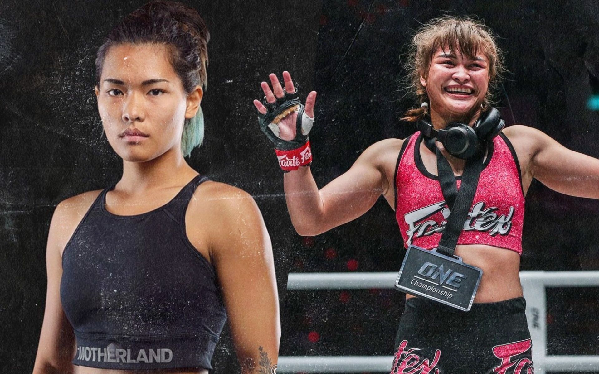 (left) &#039;Knockout Queen&#039; Asha Roka and (right) Stamp Fairtex [Credit: ONE Championship]