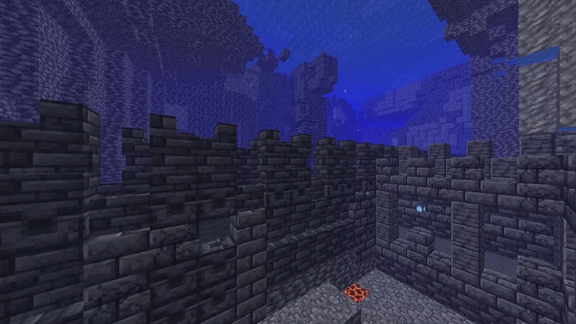 An underwater ancient city in Minecraft (Image via PlanetMinecraft)