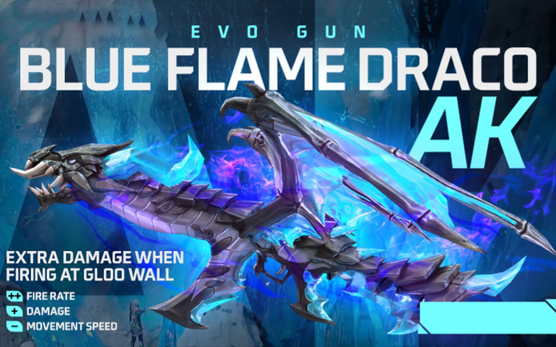 How to get Blue Flame Draco AK47 Evo gun skin in Free Fire MAX this week