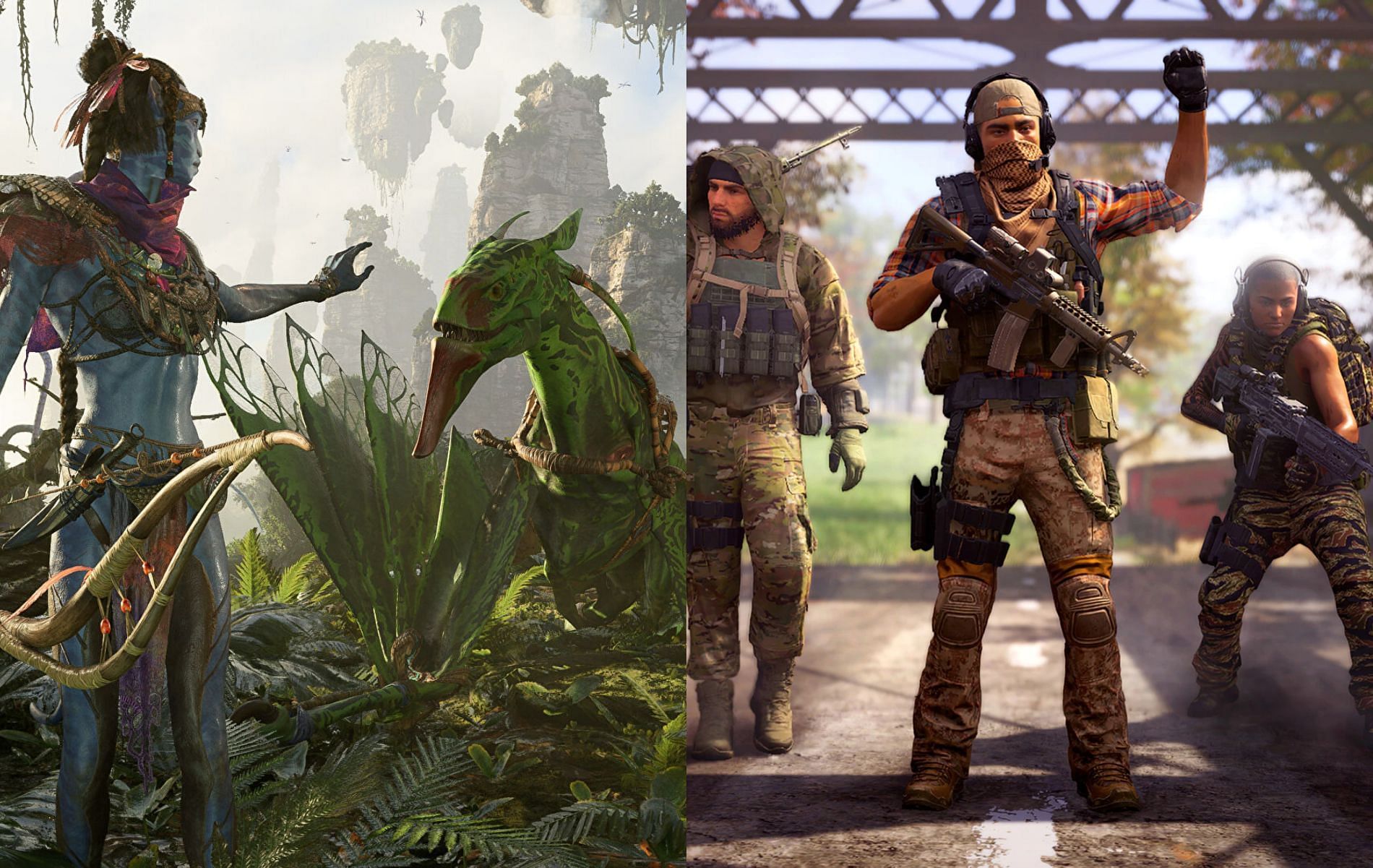 Avatar: Frontiers of Pandora delayed, Ghost Recon Frontline canceled (Images via Ubisoft)