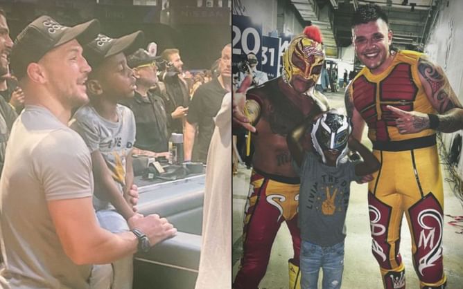 Photos: Michael Chandler shares snaps of his son Hap Whitaker with WWE greats Bobby Lashley, Rey Mysterio and others from SummerSlam 2022