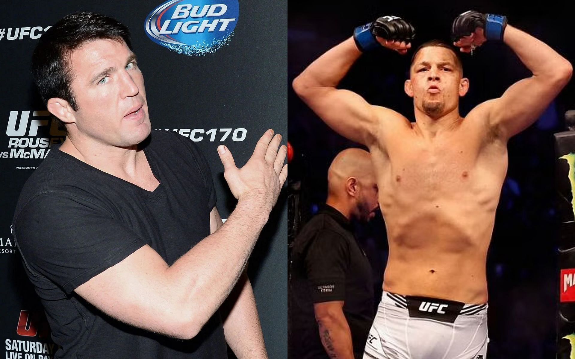 Chael Sonnen (left) and Nate Diaz (right)