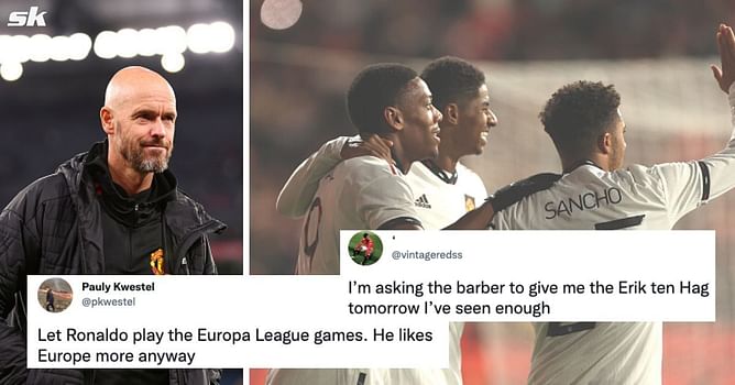 Twitter erupts as Manchester United continue brilliant form under Erik ten Hag with stunning victory over Crystal Palace