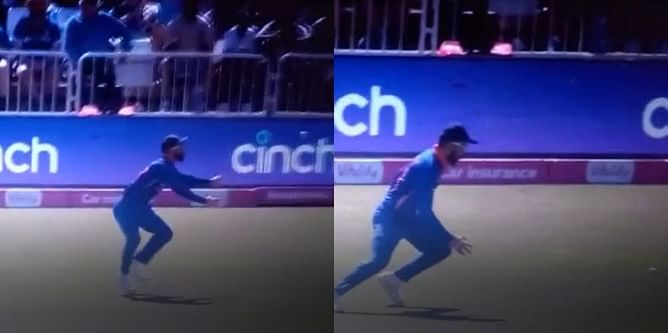 [WATCH] Virat Kohli drops a sitter from Liam Livingstone in 3rd IND vs ENG T20I