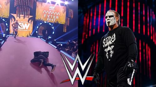 Sting had a face-off with a former WWE star this week in AEW!