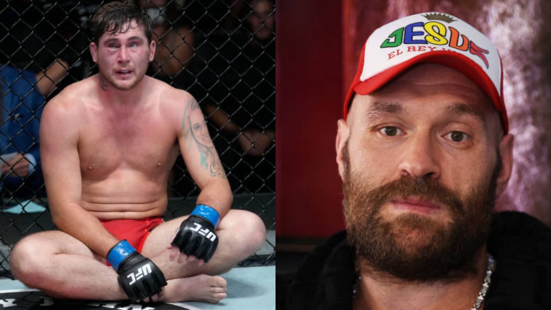 Darren Till (left) and Tyson Fury (right) [Images Courtesy: Jeff Bottari and Mikey Williams Top Rank Inc.]