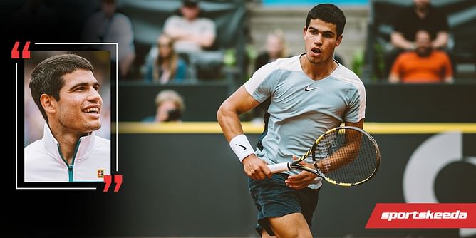 "Top five for me is pretty amazing, and I will keep going to be (No.) 1" - Carlos Alcaraz