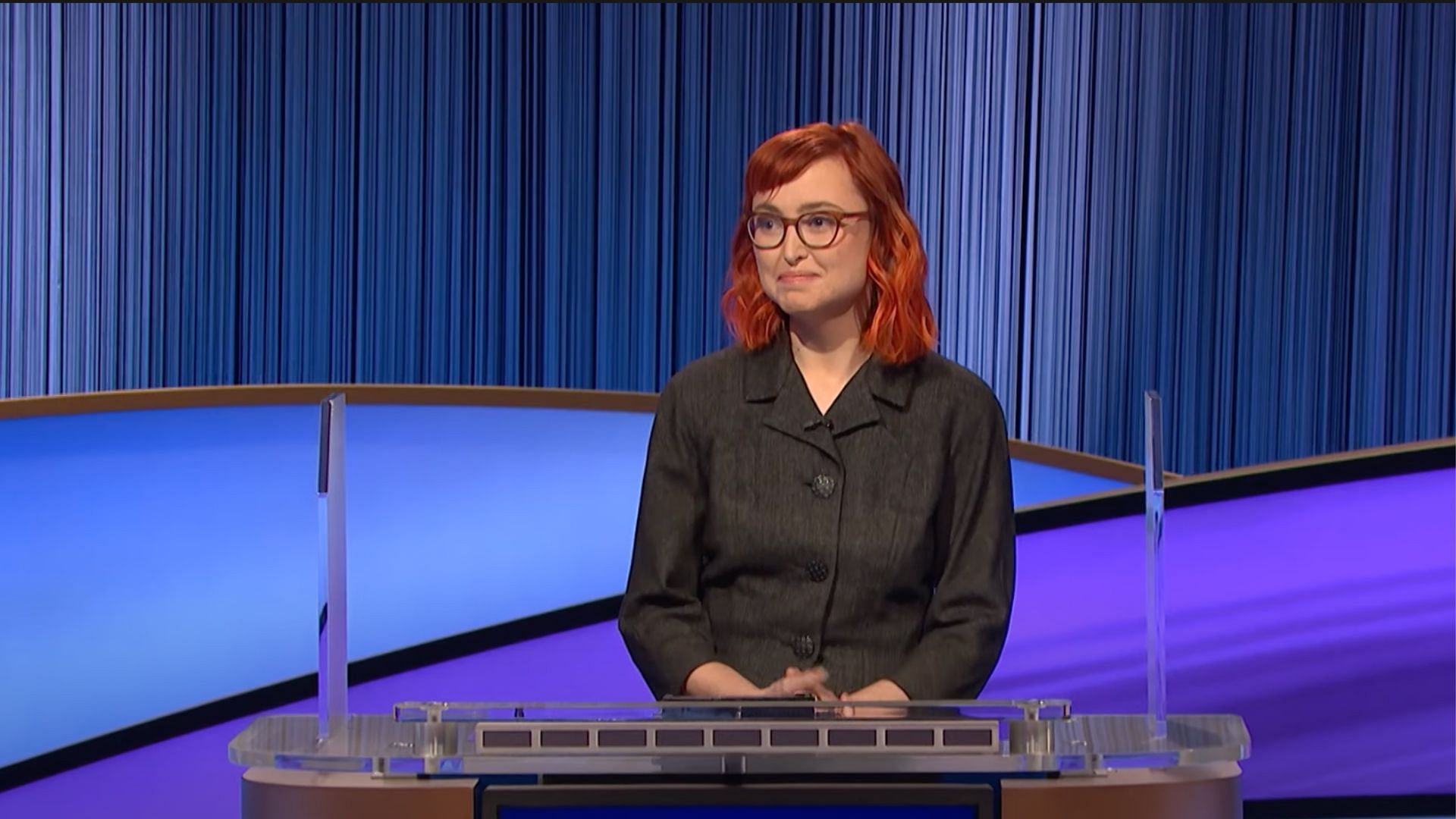 Emmie Trammell: Tonight&rsquo;s winner (Image via Jeopardy!)