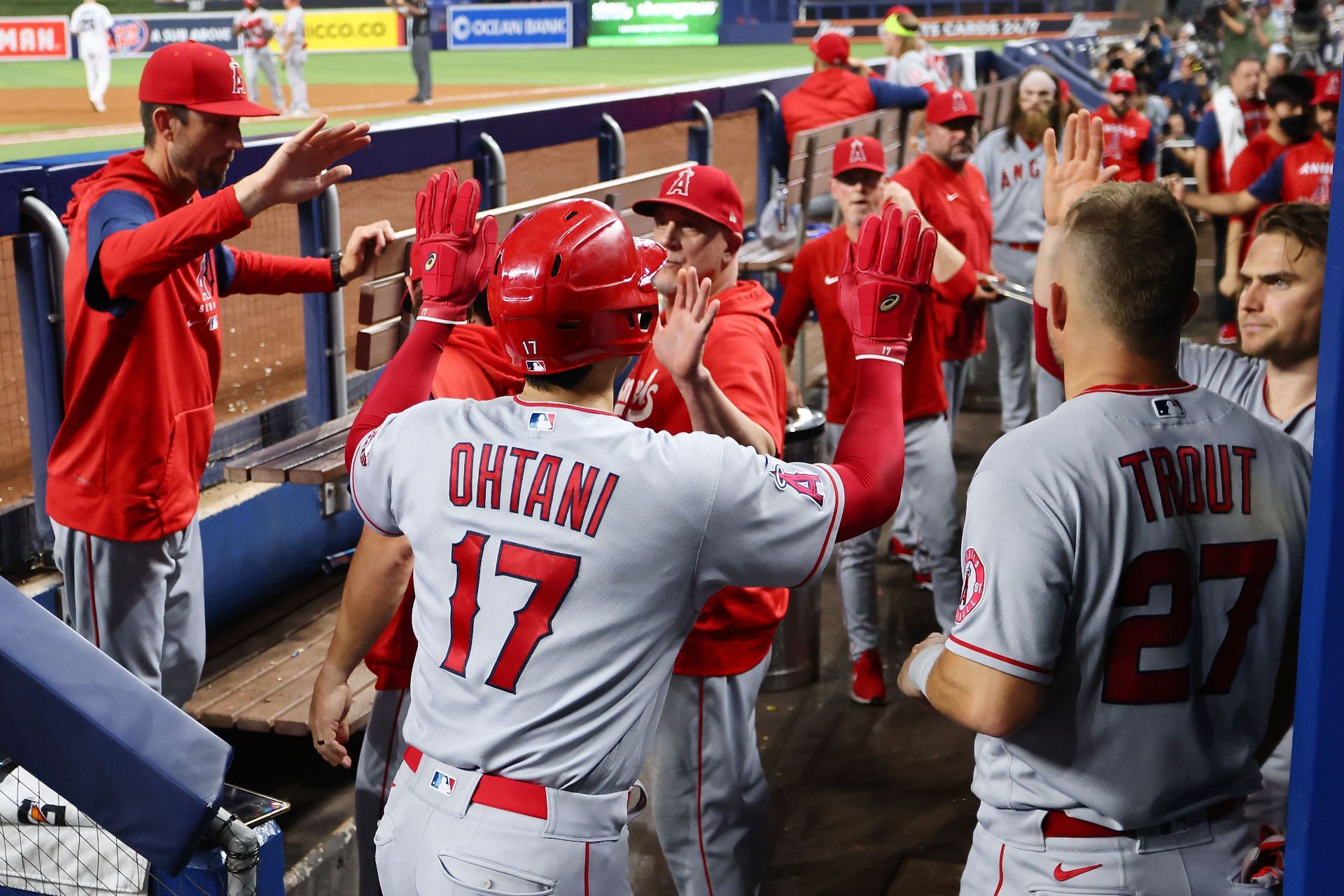 Shohei Ohtani put in a stellar performance for the Angels against the Marlins